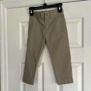 Crewcuts boys khaki chino tan paints size 3